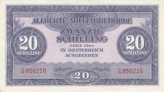 20 Schilling p107 Alliierte Militärbehörde